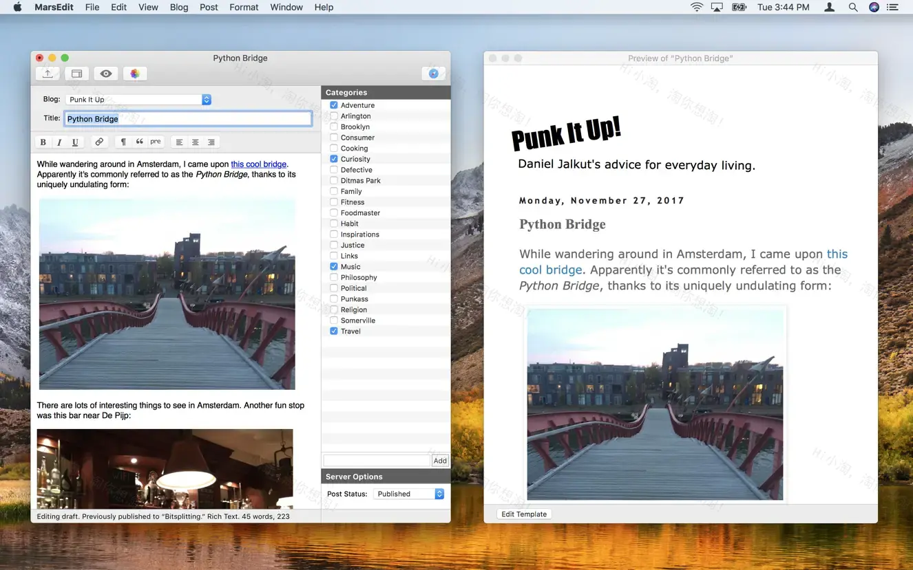 MarsEdit 5 For Mac v5.3.3 博客编辑发布器